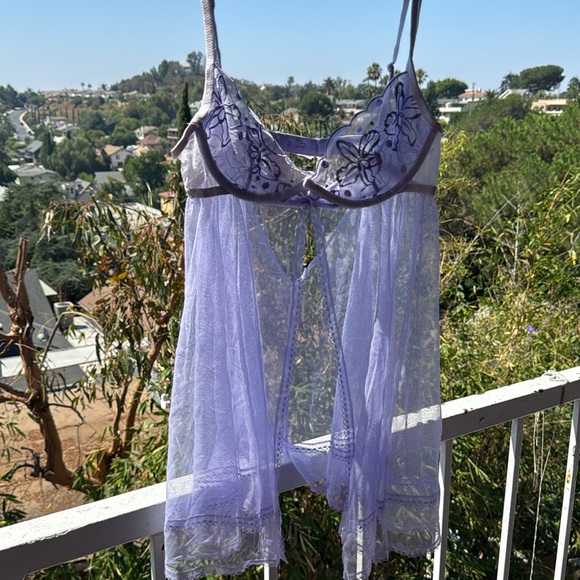 Purple Teddy with Garter - Picture 11 of 14